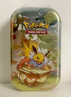 Pokemon TCG Scarlet & Violet Prismatic Evolutions Mini Tin - Jolteon New Sealed - Image 1