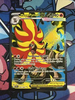 Mega Pyroar EX 099/086 - Ultra Rare - Pokemon ME04 Chaos Rising NM - Image 1