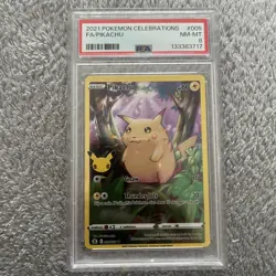 Pokemon Pikachu 005/025 - Celebrations Full Art - PSA 8 Near Mint/Mint OC error - Image 1