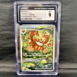 CGC 9 Darmanitan IR 098/086 Black Bolt Pokemon Illustration Rare English - Image 1