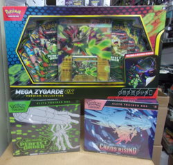 POKEMON MEGA ZYGARDE EX BOX +CHAOS RISING & PERFECT ORDER ETB - Image 1