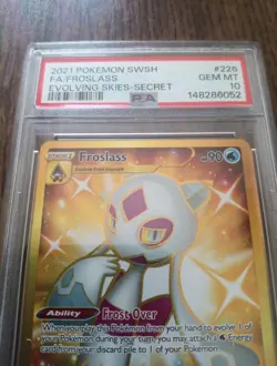 Pokemon TCG Froslass Evolving Skies 226/203 Holo Secret Rare PSA 10 - Image 2
