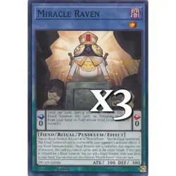 3X Miracle Raven DUAD-EN084 C Duelist's Advance NM 1st Ed YUGIOH - Image 1