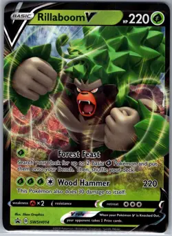 Rillaboom V - SWSH014 SWSH: Sword & Shield Promo Cards - Pokemon Card - NM - Image 1