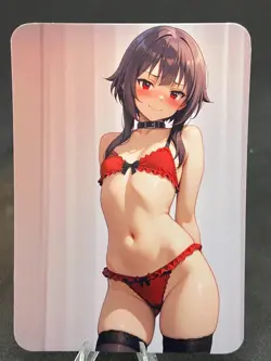 Megumin Sexy Card/ ACG Card /Anime Card / Sexy Waifu / Waifu Card - Image 1