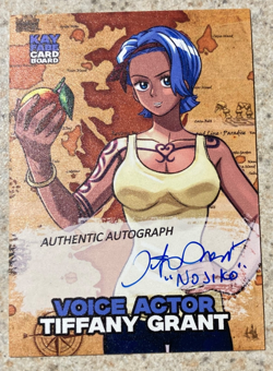 Nojiko Nami’s Sister One Piece Trading Card Signed - Tiffany Grant/Nojiko’s VA - Image 1