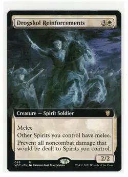 MTG Crimson Vow Commander Drogskol Reinforcements (Extended Art) NM - Image 1