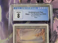 MTG: Underground Sea Revised Edition Dual Land 1994 CGC 8.0 - Image 3