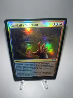 MTG Lord of the Rings *FOIL* U Gandalf's Sanction #0208 - Image 1