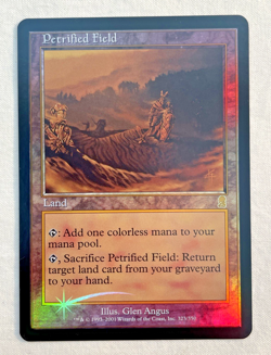 1x Petrified Field Odyssey Foil MTG Magic the Gathering NM - Image 1