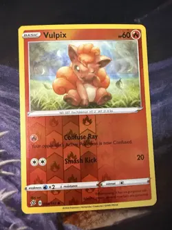 Vulpix - 024/192 Rebel Clash Reverse Holo Pokemon TCG Card NM - Image 1