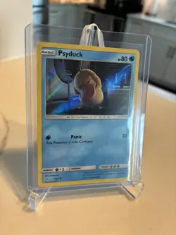 Pokemon TCG Psyduck 7/18 Detective Pikachu Holo Common NM - Image 1