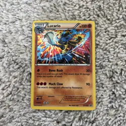 Pokemon TCG Lucario Holo XY140 XY Black Star Promo NM - Image 1