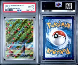 2024 Pokemon Twilight Masquerade Applin #185 PSA 10 Mint Secret Rare - Image 3