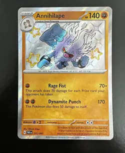 Pokemon Annihilape Paldean Fates Baby Shiny Holo Rare 171/091🔥 - Image 1