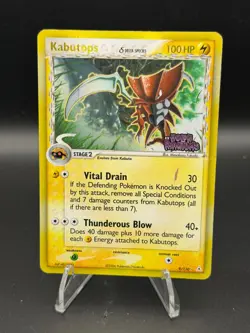 Kabutops 9/110 Holo Rare Holon Phantoms Pokemon Reverse Holo Heavily Played - Image 1