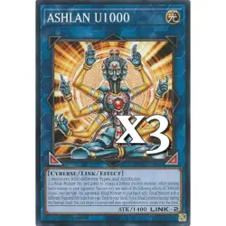 Yugioh! 3x Ashlan U1000 Duelist Advance DUAD-EN085 PREORDER 2025 - Image 1
