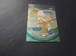 2000 Topps Pokemon Chrome #122 Mr. Mime Series 2 Trading Cards Rear Crease - Image 1