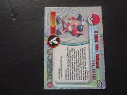 2000 Topps Pokemon Chrome #122 Mr. Mime Series 2 Trading Cards Rear Crease - Image 2