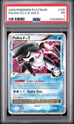 PSA 1 Palkia G Lv.X 125/127 Platinum Holo Foil Rare 2009 Pokemon PR - Image 1