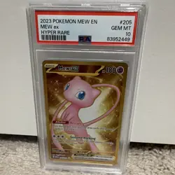 The Pokemon Company Mew ex PSA 10 Hyper Rare Holo EX 205/165 Scarlet & Violet 1… - Image 1