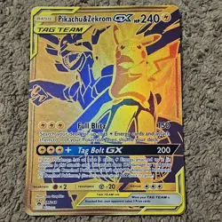 The Pokemon Company Pikachu & Zekrom GX SM248 TAG TEAM Promo Oversized Holo - Image 1