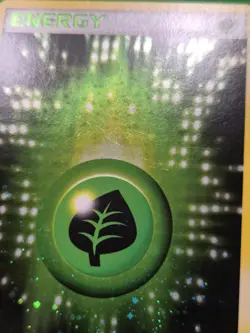 Pokemon TCG Grass Energy 101/106 Emerald Holo NM w/ Swirl - Image 2
