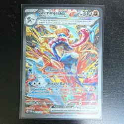 Pokemon TCG Greninja ex 214/167 SIR Full Art Holo SV06 Twilight Masquerade - Image 1
