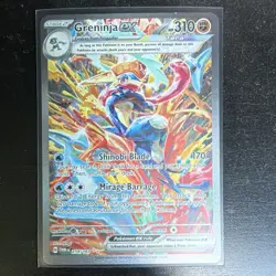 Pokemon TCG Greninja ex 214/167 SIR Full Art Holo SV06 Twilight Masquerade - Image 2
