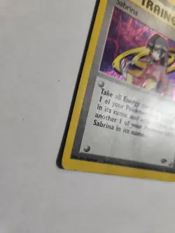 Sabrina Trainer 20/132 Holo 2000 Gym Challenge Unlimted Edition Pokemon Card - Image 4