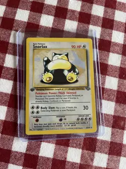 Pokemon TCG - Jungle : Snorlax (1st Edition) FIRST 027/064 LP RARE 1999 Wizards - Image 5