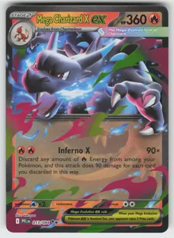 Mega Charizard X ex - Double Rare ME02: Phantasmal Flames 013/094 Pokemon - Image 1