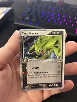Pokemon TCG Tyranitar ex 017/017 POP Series 1 Promo Holo Ultra Rare EN - Image 3