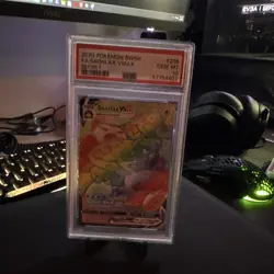 Pokemon TCG SWSH01 Sword & Shield Snorlax VMAX 206/202 Secret FA Holo PSA 10 - Image 3