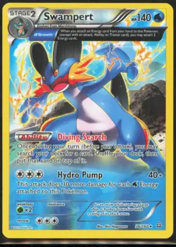 Swampert (Alpha) Holo Rare XY - Primal Clash #36/160 [Near Mint] Pokemon TCG - Image 1