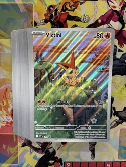 60x 2025 Pokemon SVP EN Victini Jumbo Black Star Promo BSP #208 (b) - Image 1