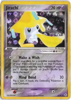 Jirachi 8/101 Holo Rare Hidden Legends Pokemon HP - Image 1