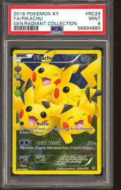 Pokemon Radiant Collection Pikachu RC29/RC32 PSA 9 - Image 1