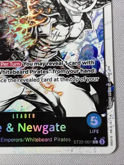 One Piece - Ace & Newgate ST22-001 NM - Alt Art Leader - Image 4