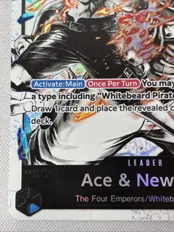 One Piece - Ace & Newgate ST22-001 NM - Alt Art Leader - Image 5