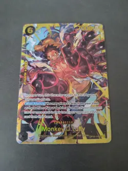 One Piece Monkey D Luffy OP10-118 Secret Rare Royal Blood Mint NM Condition - Image 1