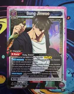 Sung Jinwoo SR UE17BT/SLG-1-021 - Union Arena: Solo Leveling - English NM - Image 1