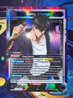 Sung Jinwoo SR UE17BT/SLG-1-021 - Union Arena: Solo Leveling - English NM - Image 2