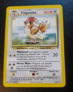 Pidgeotto RARE 2002 34/110 Legendary Collection Vintage Pokemon TCG Card - Image 1