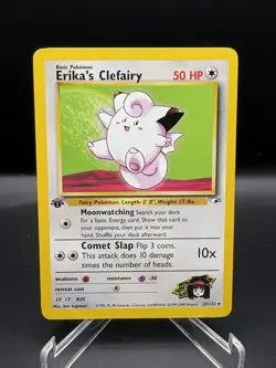 Pokemon Card - Erika's Clefairy Gym Heroes 25/132 1st Edition Rare - Image 1