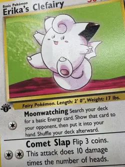 Pokemon Card - Erika's Clefairy Gym Heroes 25/132 1st Edition Rare - Image 3