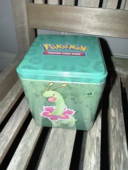Pokemon Meganium Stack 'Em High Stackable Tin, 60 ct Standard Cards (2022) - Image 1