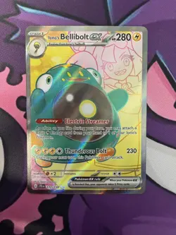 Pokemon TCG Journey Together Iono's Bellibolt EX Full Art Card 172/159 - Image 1