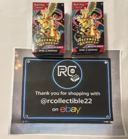Pokemon TCG: 2x Mega Evolution Ascended Heroes Booster Bundles! 120 total cards! - Image 1