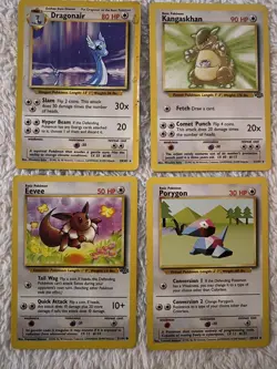 72 Vintage Pokemon Card Lot Colorless WOTC Base Jungle Fossil Eevee Kangaskhan - Image 2